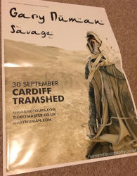 Gary Numan Venue Poster 2017 Cardiff